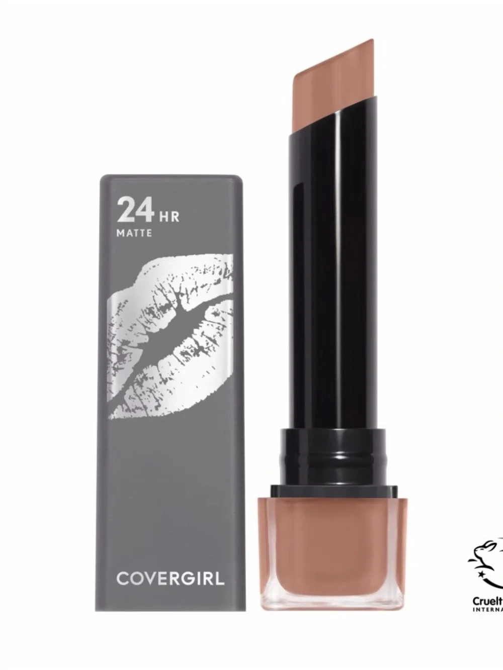 NWT COVERGIRL 24HR Matte Lipstick - Nude Beige- Color 610 Hustle